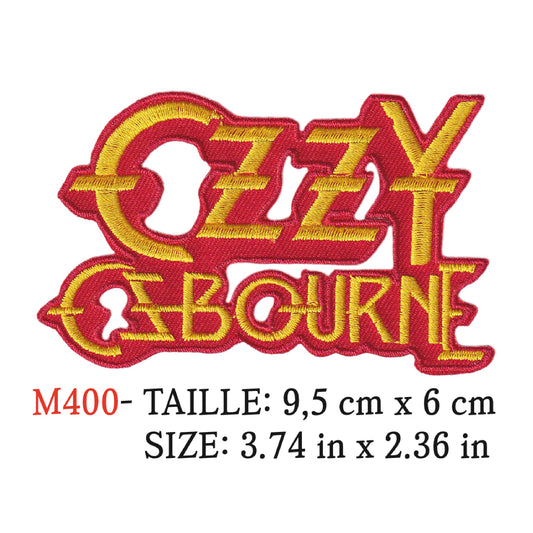 MAXIMUMPATCHES - Ecusson Patch Brodé Therrmocollant - 9,5 cm x 6 cm - Ozzy Osbourne Groupe Musique Rock Punk Hard Trash Métal Heavy Psychedelic