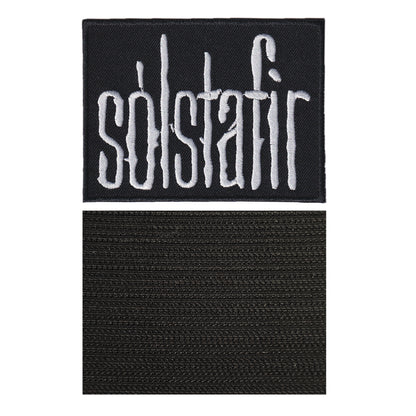 MAXIMUMPATCHES - Solstafir - 9 cm x 6,7 cm - Ecusson Patch Brodé Avec Scratch Cousu Au Dos + Carré Scratch A Coudre, Face Opposé 10 cm x 10 cm/Groupe Musique Métal Rock Punk Heavy Trash Blues