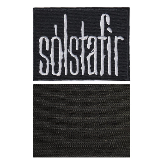 MAXIMUMPATCHES - Solstafir - 9 cm x 6,7 cm - Ecusson Patch Brodé Avec Scratch Cousu Au Dos + Carré Scratch A Coudre, Face Opposé 10 cm x 10 cm/Groupe Musique Métal Rock Punk Heavy Trash Blues