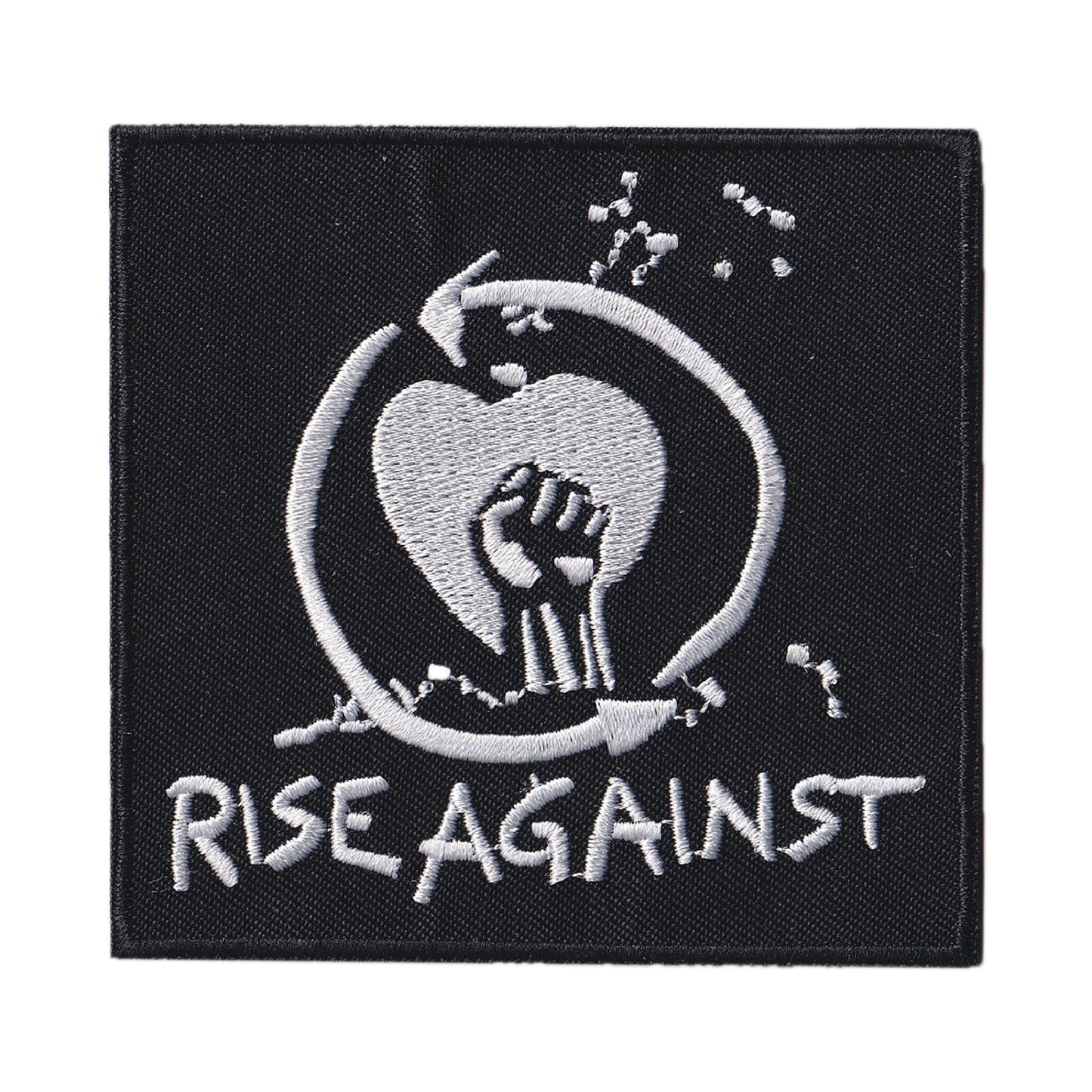 MAXIMUMPATCHES - Ecusson Patch Brodé Therrmocollant - Rise Against Groupe Musique Rock Punk Hard Trash Métal Heavy Psychedelic