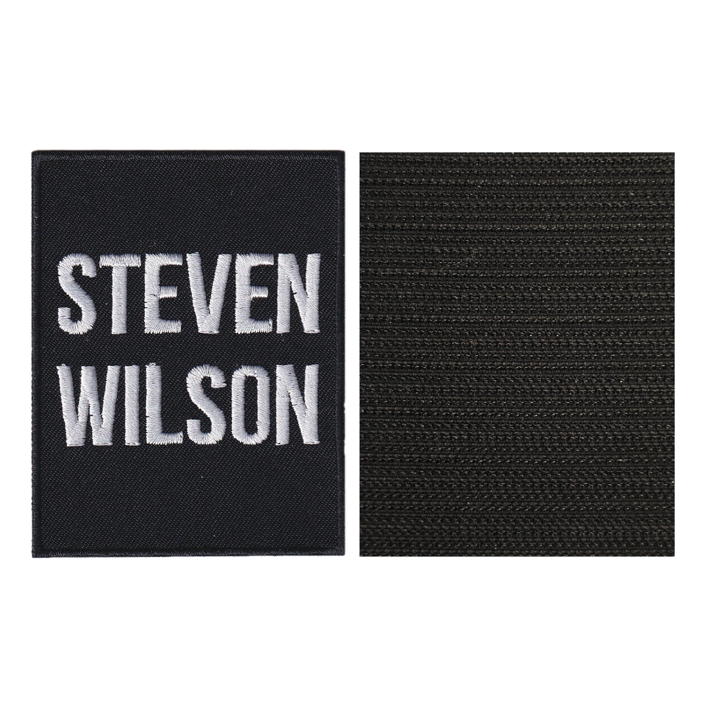 MAXIMUMPATCHES - Steven Wilson - 7 cm x 9 cm - Ecusson Patch Brodé Avec Scratch Cousu Au Dos + Carré Scratch A Coudre, Face Opposé 10 cm x 10 cm/Groupe Musique Métal Rock Punk Heavy Trash Blues