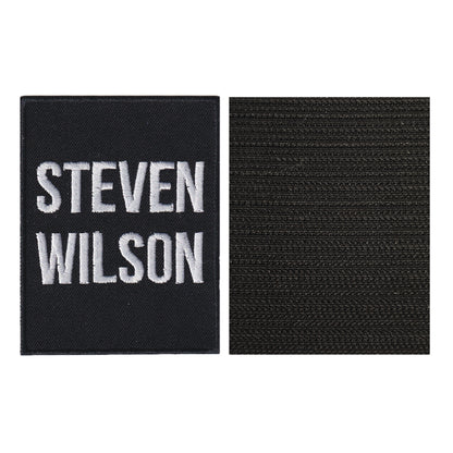MAXIMUMPATCHES - Steven Wilson - 7 cm x 9 cm - Ecusson Patch Brodé Avec Scratch Cousu Au Dos + Carré Scratch A Coudre, Face Opposé 10 cm x 10 cm/Groupe Musique Métal Rock Punk Heavy Trash Blues
