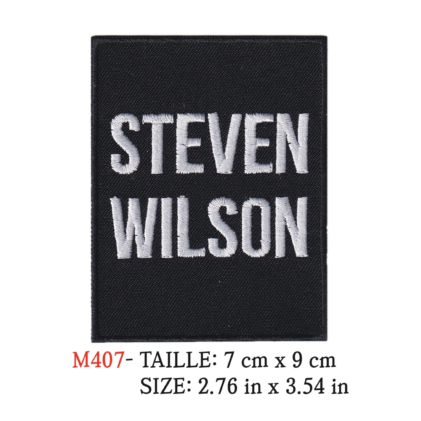 MAXIMUMPATCHES - Ecusson Patch Brodé Therrmocollant - 7 cm x 9 cm - Steven Wilson Groupe Musique Rock Punk Hard Trash Métal Heavy Psychedelic