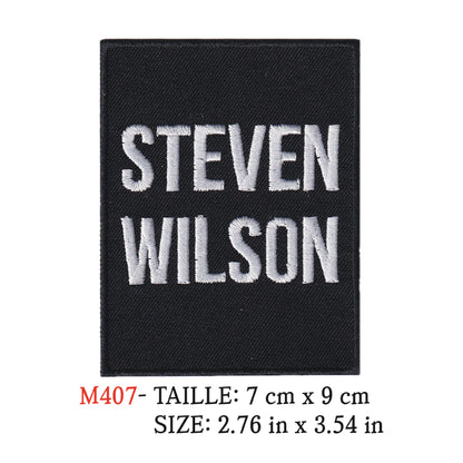 MAXIMUMPATCHES - Ecusson Patch Brodé Therrmocollant - 7 cm x 9 cm - Steven Wilson Groupe Musique Rock Punk Hard Trash Métal Heavy Psychedelic