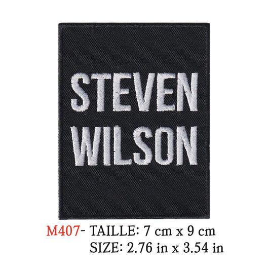 MAXIMUMPATCHES - Ecusson Patch Brodé Therrmocollant - 7 cm x 9 cm - Steven Wilson Groupe Musique Rock Punk Hard Trash Métal Heavy Psychedelic