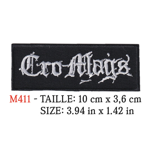 MAXIMUMPATCHES - Ecusson Patch Brodé Therrmocollant - 10 cm x 3,6 cm - Cro-mags Groupe Musique Rock Punk Hard Trash Métal Heavy Psychedelic