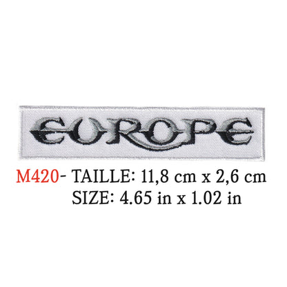 MAXIMUMPATCHES - Ecusson Patch Brodé Thermocollant - 11,8 cm x 2,6 cm - Groupe Musique Rock Punk Hard Trash Métal Heavy Psychedelic Europe