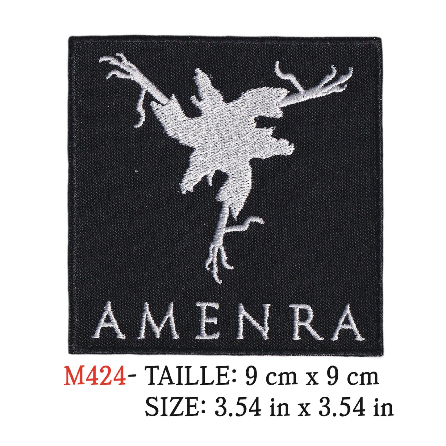 MAXIMUMPATCHES - Ecusson Patch Brodé Thermocollant - 9 cm x 9 cm - Amenra Groupe Musique Rock Punk Hard Trash Métal Heavy Psychedelic