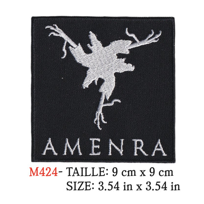 MAXIMUMPATCHES - Ecusson Patch Brodé Thermocollant - 9 cm x 9 cm - Amenra Groupe Musique Rock Punk Hard Trash Métal Heavy Psychedelic