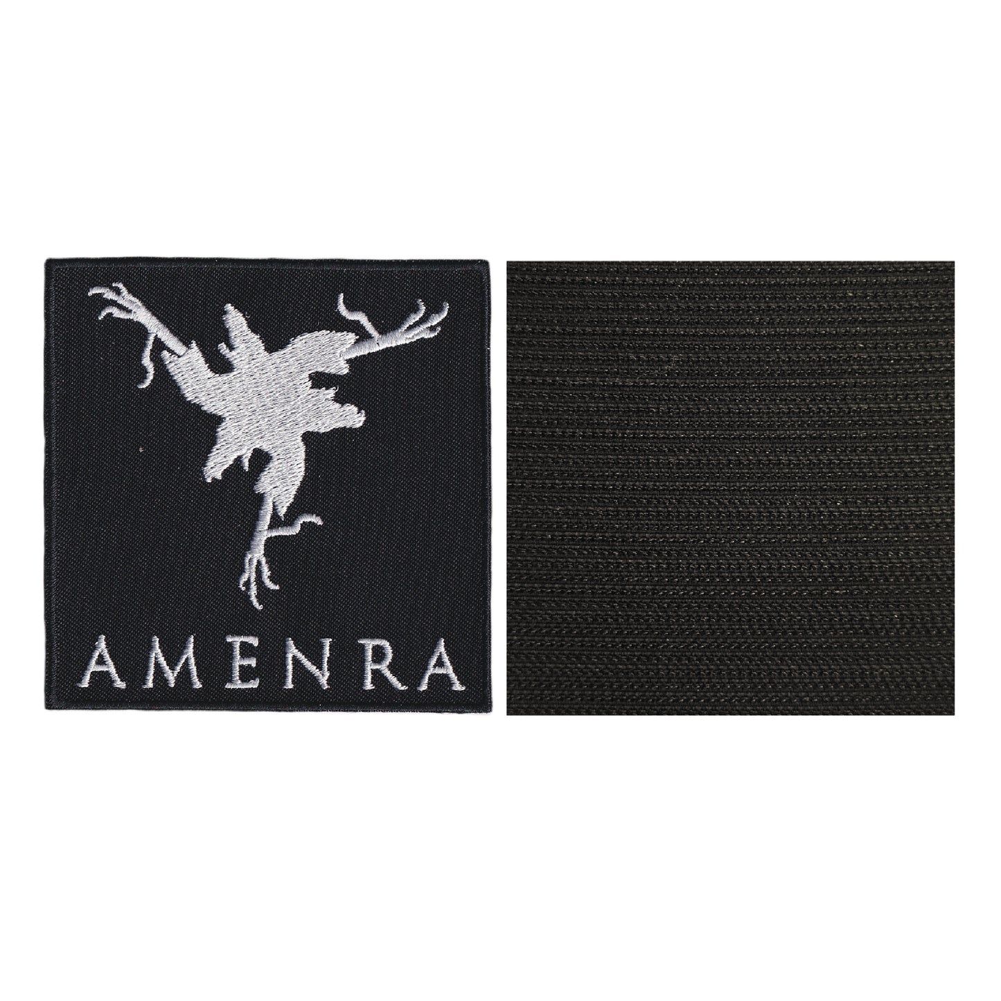 MAXIMUMPATCHES - Amenra - 9 cm x 9 cm - Ecusson Patch Brodé Avec Scratch Cousu Au Dos + Carré Scratch A Coudre, Face Opposé 10 cm x 10 cm/Groupe Musique Métal Rock Punk Heavy Trash Blues