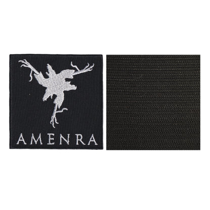 MAXIMUMPATCHES - Amenra - 9 cm x 9 cm - Ecusson Patch Brodé Avec Scratch Cousu Au Dos + Carré Scratch A Coudre, Face Opposé 10 cm x 10 cm/Groupe Musique Métal Rock Punk Heavy Trash Blues