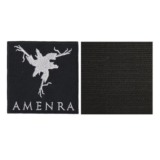 MAXIMUMPATCHES - Amenra - 9 cm x 9 cm - Ecusson Patch Brodé Avec Scratch Cousu Au Dos + Carré Scratch A Coudre, Face Opposé 10 cm x 10 cm/Groupe Musique Métal Rock Punk Heavy Trash Blues