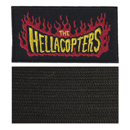 MAXIMUMPATCHES - Hellacopters - 9,8 cm x 5,2 cm - Ecusson Patch Brodé Avec Scratch Cousu Au Dos + Carré Scratch A Coudre, Face Opposé 10 cm x 10 cm/Groupe Musique Métal Rock Punk Heavy Trash Blues
