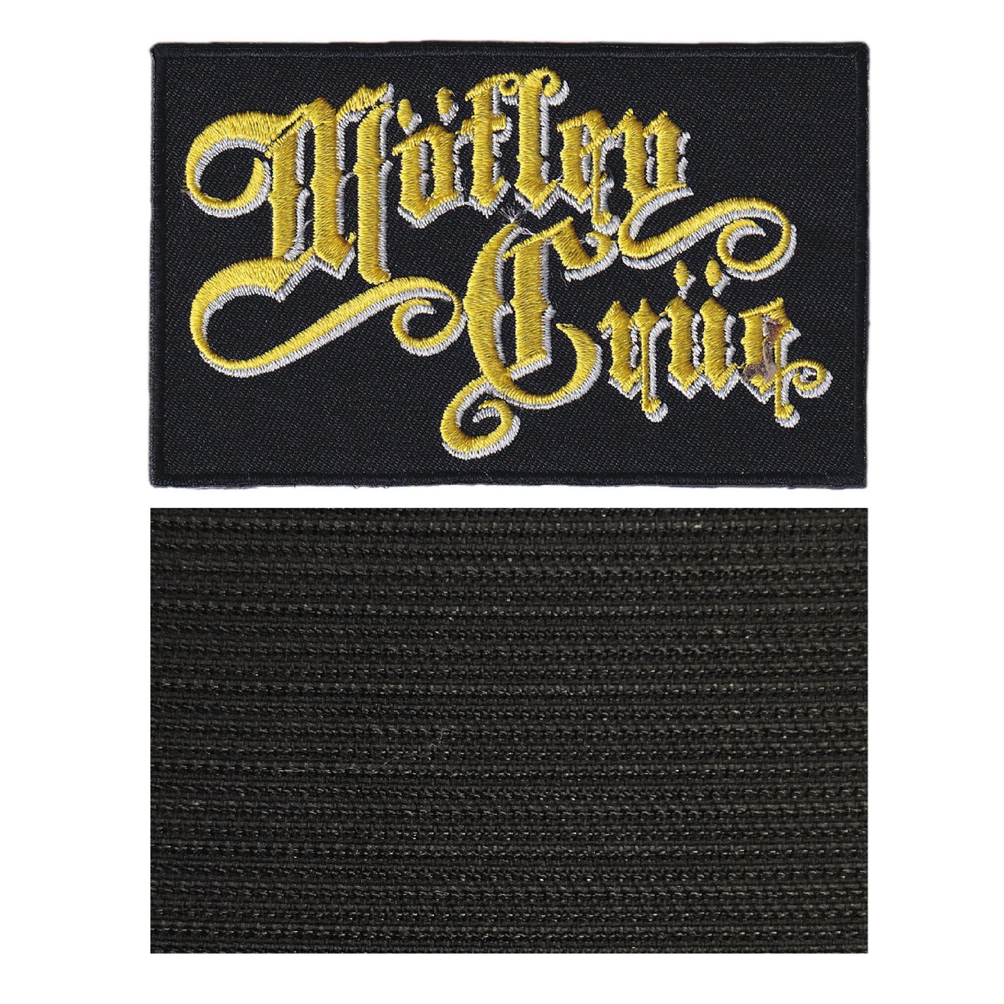 MAXIMUMPATCHES - Motley Crue - 10 cm x 6,2 cm - Ecusson Patch Brodé Avec Scratch Cousu Au Dos + Carré Scratch A Coudre, Face Opposé 10 cm x 10 cm/Groupe Musique Métal Rock Punk Heavy Trash Blues