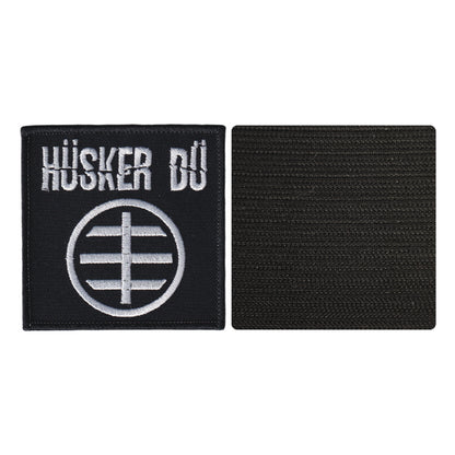 MAXIMUMPATCHES - Husker Du - 8 cm x 8 cm - Ecusson Patch Brodé Avec Scratch Cousu Au Dos + Carré Scratch A Coudre, Face Opposé 10 cm x 10 cm/Groupe Musique Métal Rock Punk Heavy Trash Blues