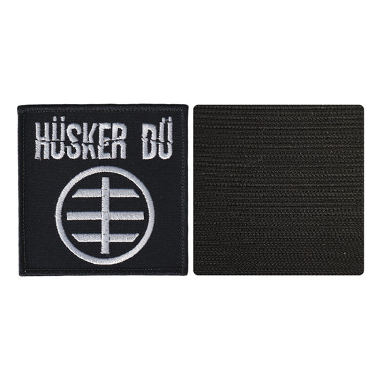 MAXIMUMPATCHES - Husker Du - 8 cm x 8 cm - Ecusson Patch Brodé Avec Scratch Cousu Au Dos + Carré Scratch A Coudre, Face Opposé 10 cm x 10 cm/Groupe Musique Métal Rock Punk Heavy Trash Blues
