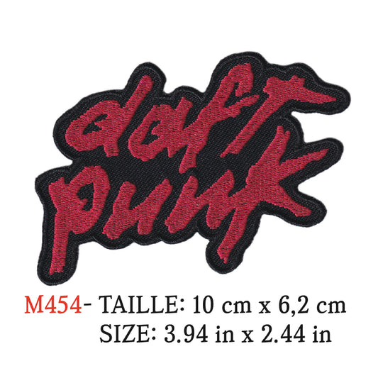 MAXIMUMPATCHES - Ecusson Patch Brodé Thermocollant - 10 cm x 6,2 cm - Daft Punk Groupe Musique Rock Punk Hard Trash Métal Heavy Psychedelic