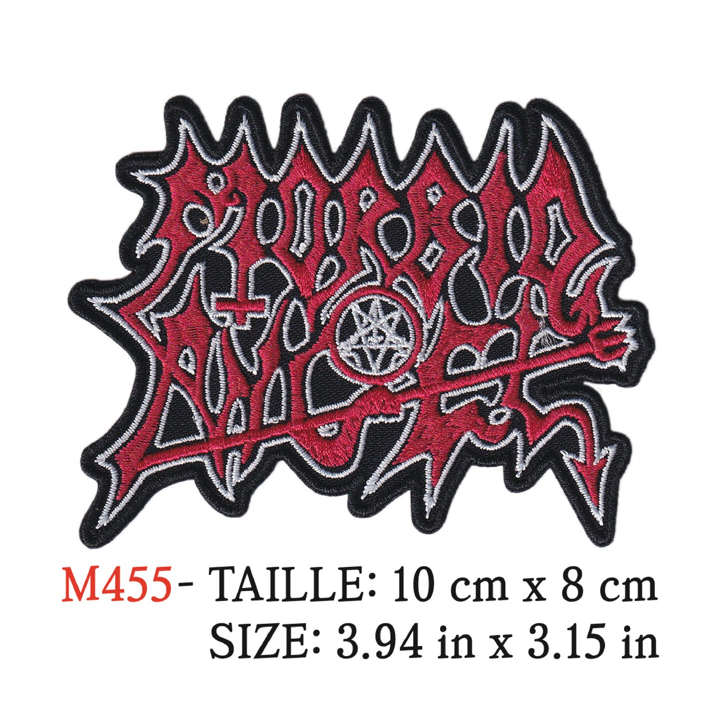 MAXIMUMPATCHES - Ecusson Patch Brodé Thermocollant - 10 cm x 8 cm - Morbid Angel Groupe Musique Rock Punk Hard Trash Métal Heavy Psychedelic