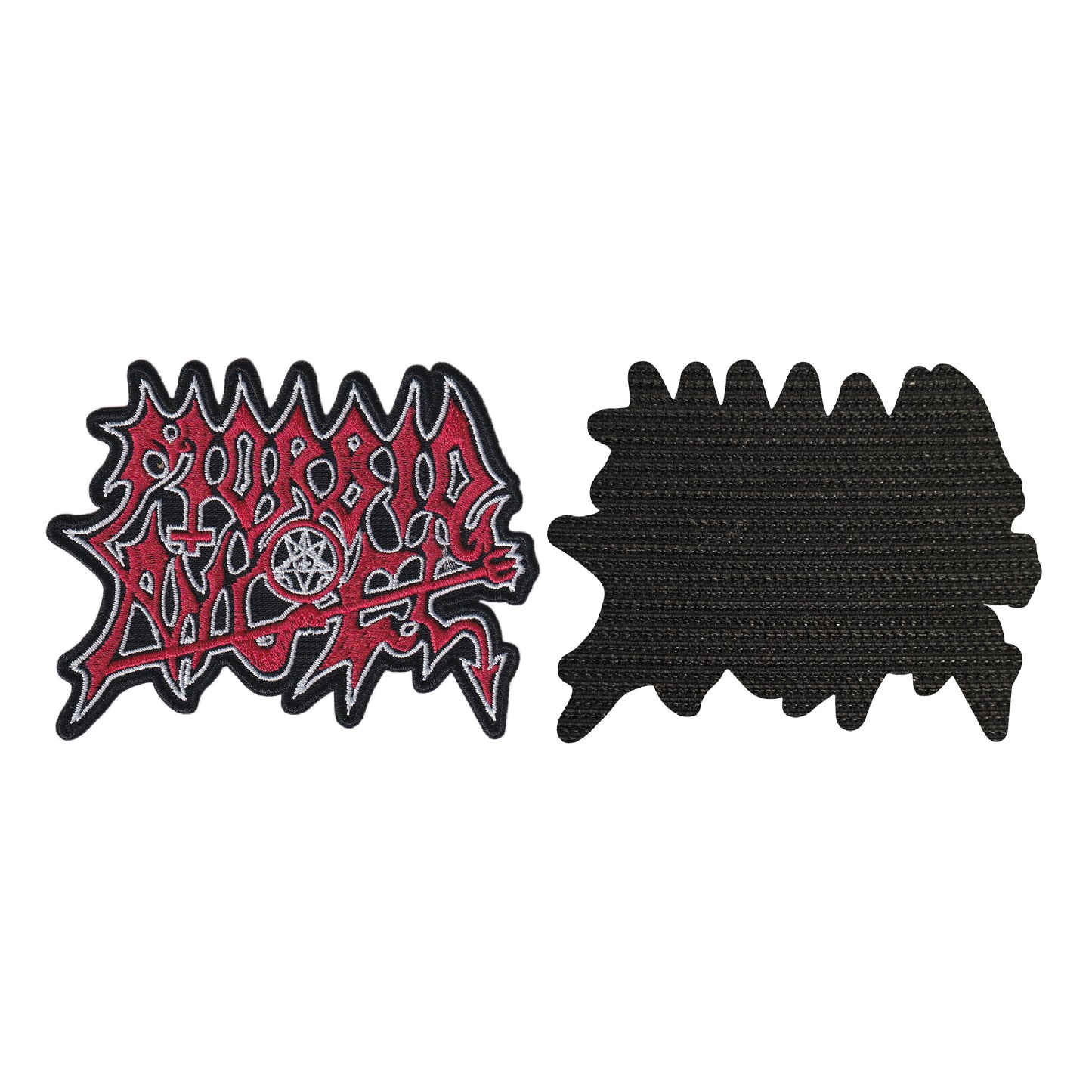 MAXIMUMPATCHES - Morbid Angel - 10 cm x 8 cm - Ecusson Patch Brodé Avec Scratch Cousu Au Dos + Carré Scratch A Coudre, Face Opposé 10 cm x 10 cm/Groupe Musique Métal Rock Punk Heavy Trash Blues