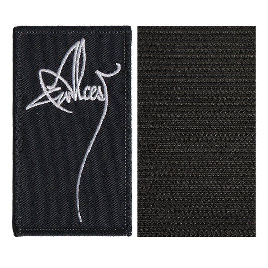 MAXIMUMPATCHES - 5,5 cm x 10 cm - Ecusson Patch Brodé Avec Scratch Cousu Au Dos + Carré Scratch A Coudre, Face Opposé 10 cm x 10 cm/Groupe Musique Métal Rock Punk Heavy Trash Blues