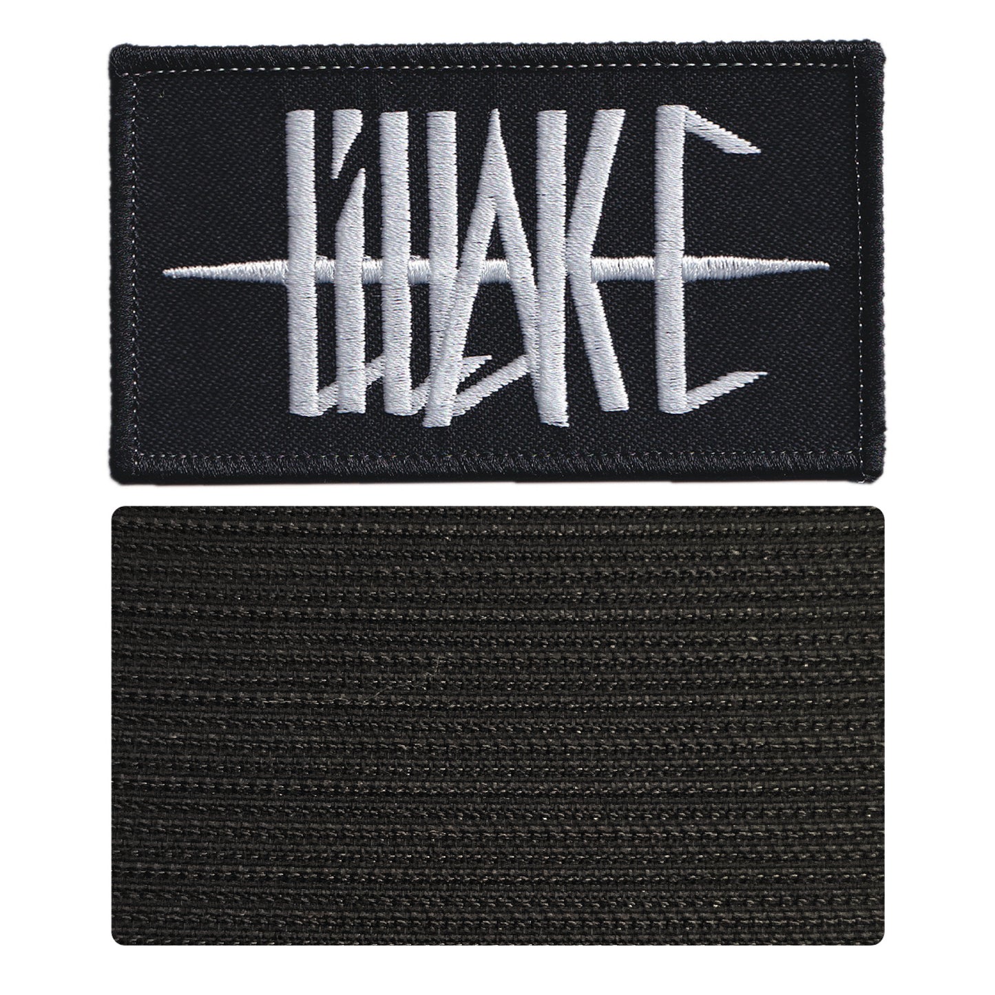 MAXIMUMPATCHES - Lillake - 9,5 cm x 5,4 cm - Ecusson Patch Brodé Avec Scratch Cousu Au Dos + Carré Scratch A Coudre, Face Opposé 10 cm x 10 cm/Groupe Musique Métal Rock Punk Heavy Trash Blues