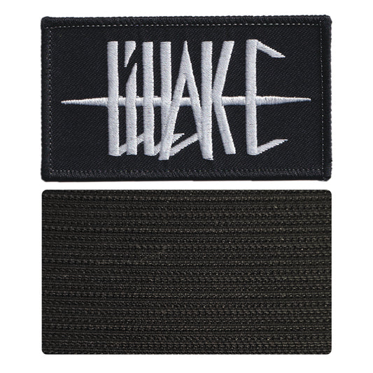 MAXIMUMPATCHES - Lillake - 9,5 cm x 5,4 cm - Ecusson Patch Brodé Avec Scratch Cousu Au Dos + Carré Scratch A Coudre, Face Opposé 10 cm x 10 cm/Groupe Musique Métal Rock Punk Heavy Trash Blues