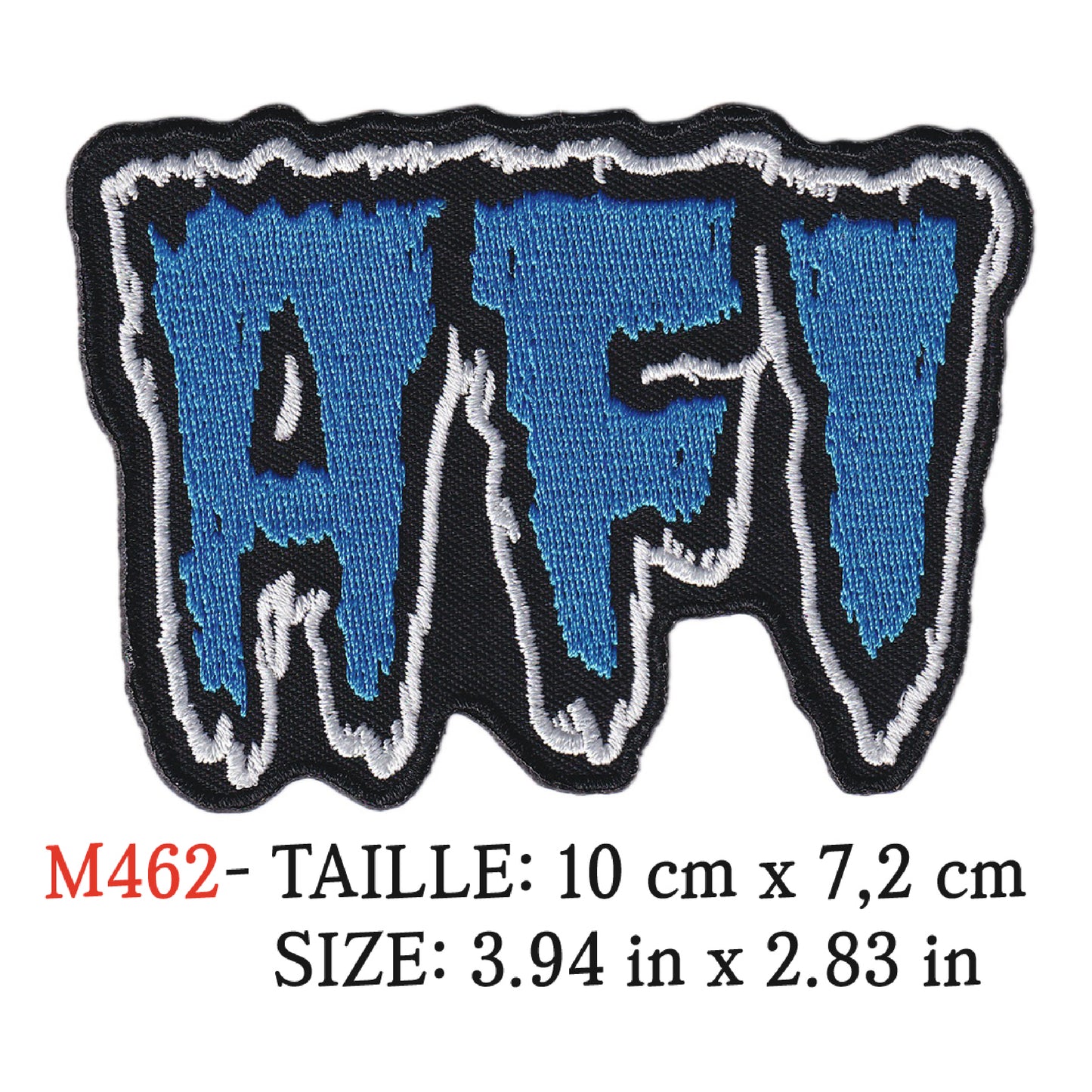 MAXIMUMPATCHES - Ecusson Patch Brodé Thermocollant - 10 cm x 7,2 cm - Afi Groupe Musique Rock Punk Hard Trash Métal Heavy Psychedelic