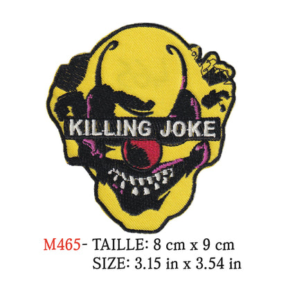 MAXIMUMPATCHES - Ecusson Patch Brodé Thermocollant - 8 cm x 9 cm - Killing Joke Groupe Musique Rock Punk Hard Trash Métal Heavy Psychedelic