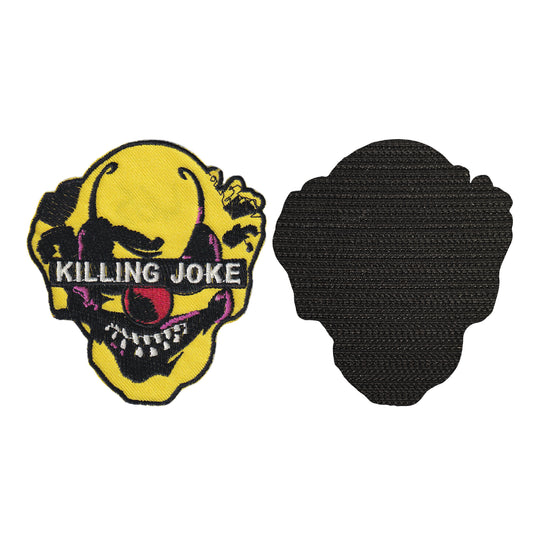 MAXIMUMPATCHES - Killing Joke - 8 cm x 9 cm - Ecusson Patch Brodé Avec Scratch Cousu Au Dos + Carré Scratch A Coudre, Face Opposé 10 cm x 10 cm/Groupe Musique Métal Rock Punk Heavy Trash Blues