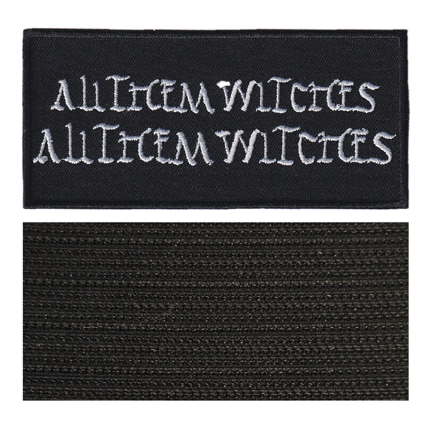 MAXIMUMPATCHES - All Them Witches - 11,8 cm x 5,4 cm - Ecusson Patch Brodé Avec Scratch Cousu Au Dos + Carré Scratch A Coudre, Face Opposé 10 cm x 10 cm/Groupe Musique Métal Rock Punk Heavy Trash Blues