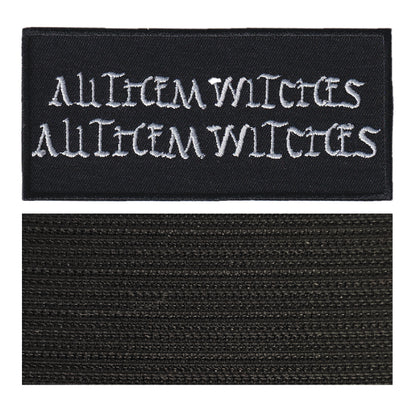 MAXIMUMPATCHES - All Them Witches - 11,8 cm x 5,4 cm - Ecusson Patch Brodé Avec Scratch Cousu Au Dos + Carré Scratch A Coudre, Face Opposé 10 cm x 10 cm/Groupe Musique Métal Rock Punk Heavy Trash Blues