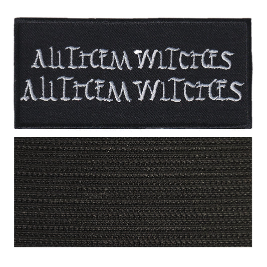 MAXIMUMPATCHES - All Them Witches - 11,8 cm x 5,4 cm - Ecusson Patch Brodé Avec Scratch Cousu Au Dos + Carré Scratch A Coudre, Face Opposé 10 cm x 10 cm/Groupe Musique Métal Rock Punk Heavy Trash Blues
