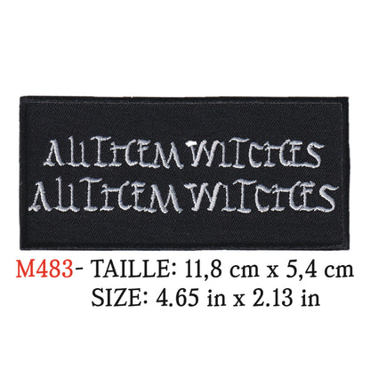 MAXIMUMPATCHES - Ecusson Patch Brodé Thermocollant - 11,8 cm x 5,4 cm - All Them Witches Groupe Musique Rock Punk Hard Trash Métal Heavy Psychedelic