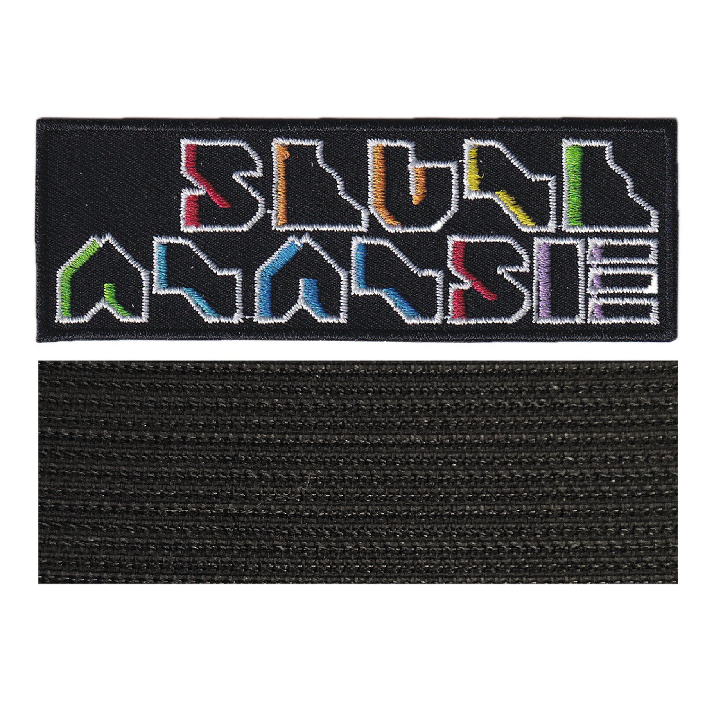 MAXIMUMPATCHES - Skunk Anansie - 10 cm x 3,4 cm - Ecusson Patch Brodé Avec Scratch Cousu Au Dos + Carré Scratch A Coudre, Face Opposé 10 cm x 10 cm/Groupe Musique Métal Rock Punk Heavy Trash Blues