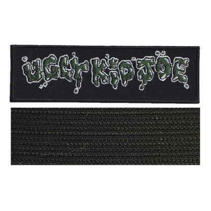 MAXIMUMPATCHES - 12 cm x 3,6 cm - Ecusson Patch Brodé Avec Scratch Cousu Au Dos + Carré Scratch A Coudre, Face Opposé 10 cm x 10 cm/Groupe Musique Métal Rock Punk Heavy Trash Blues