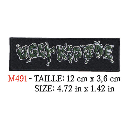 MAXIMUMPATCHES - Ecusson Patch Brodé Thermocollant - 12 cm x 3,6 cm - Groupe Musique Rock Punk Hard Trash Métal Heavy Psychedelic
