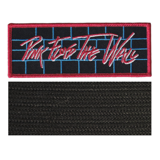 MAXIMUMPATCHES - Pink Floyd - 12 cm x 4,6 cm - Ecusson Patch Brodé Avec Scratch Cousu Au Dos + Carré Scratch A Coudre, Face Opposé 10 cm x 10 cm/Groupe Musique Métal Rock Punk Heavy Trash Blues
