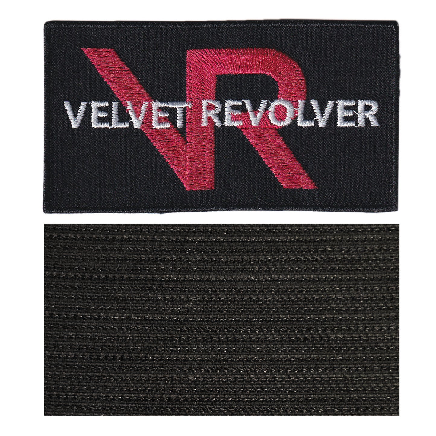 MAXIMUMPATCHES - Velvet Revolver - 9,8 cm x 5,2 cm - Ecusson Patch Brodé Avec Scratch Cousu Au Dos + Carré Scratch A Coudre, Face Opposé 10 cm x 10 cm/Groupe Musique Métal Rock Punk Heavy Trash Blues