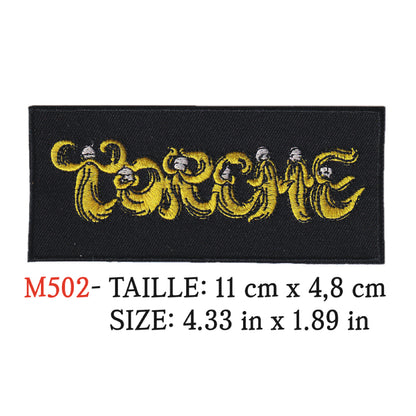 MAXIMUMPATCHES - Ecusson Patch Brodé Thermocollant - 11 cm x 4,8 cm - Torche Groupe Musique Rock Punk Hard Trash Métal Heavy Psychedelic(Copie) (Copie) (Copie) (Copie)