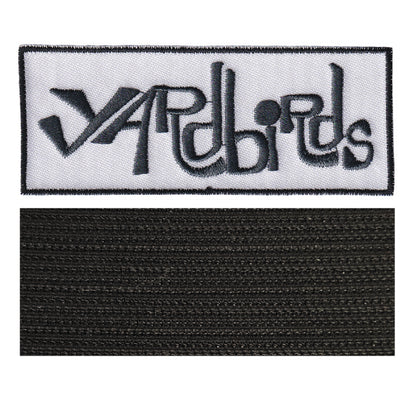 MAXIMUMPATCHES - Yardbirds - 10 cm x 4 cm - Ecusson Patch Brodé Avec Scratch Cousu Au Dos + Carré Scratch A Coudre, Face Opposé 10 cm x 10 cm/Groupe Musique Métal Rock Punk Heavy Trash Blues