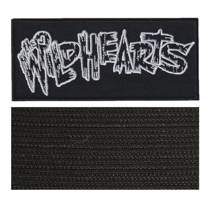 MAXIMUMPATCHES - Wildhearts - 11 cm x 4,8 cm - Ecusson Patch Brodé Avec Scratch Cousu Au Dos + Carré Scratch A Coudre, Face Opposé 10 cm x 10 cm/Groupe Musique Métal Rock Punk Heavy Trash Blues