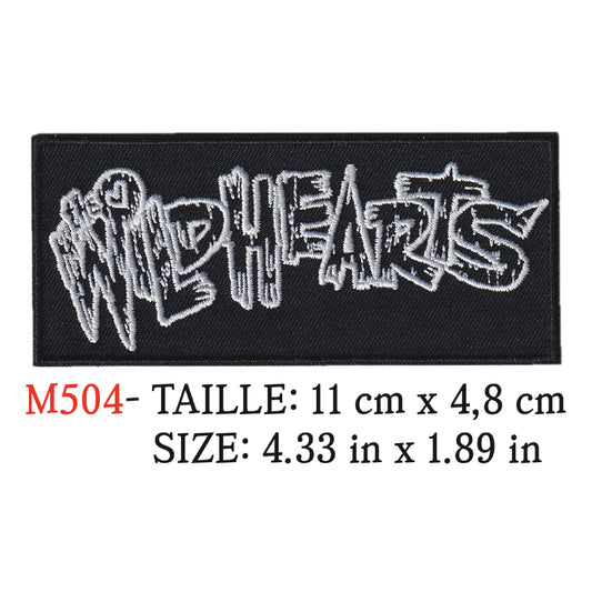 MAXIMUMPATCHES - Ecusson Patch Brodé Thermocollant - 11 cm x 4,8 cm - Wildhearts Groupe Musique Rock Punk Hard Trash Métal Heavy Psychedelic