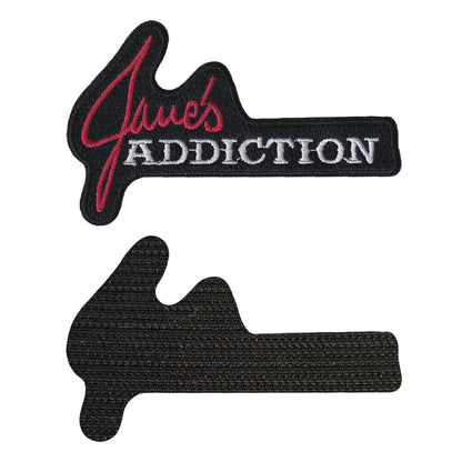 MAXIMUMPATCHES - Jame's addiction - 10 cm x 6,2 cm - Ecusson Patch Brodé Avec Scratch Cousu Au Dos + Carré Scratch A Coudre, Face Opposé 10 cm x 10 cm/Groupe Musique Métal Rock Punk Heavy Trash Blues
