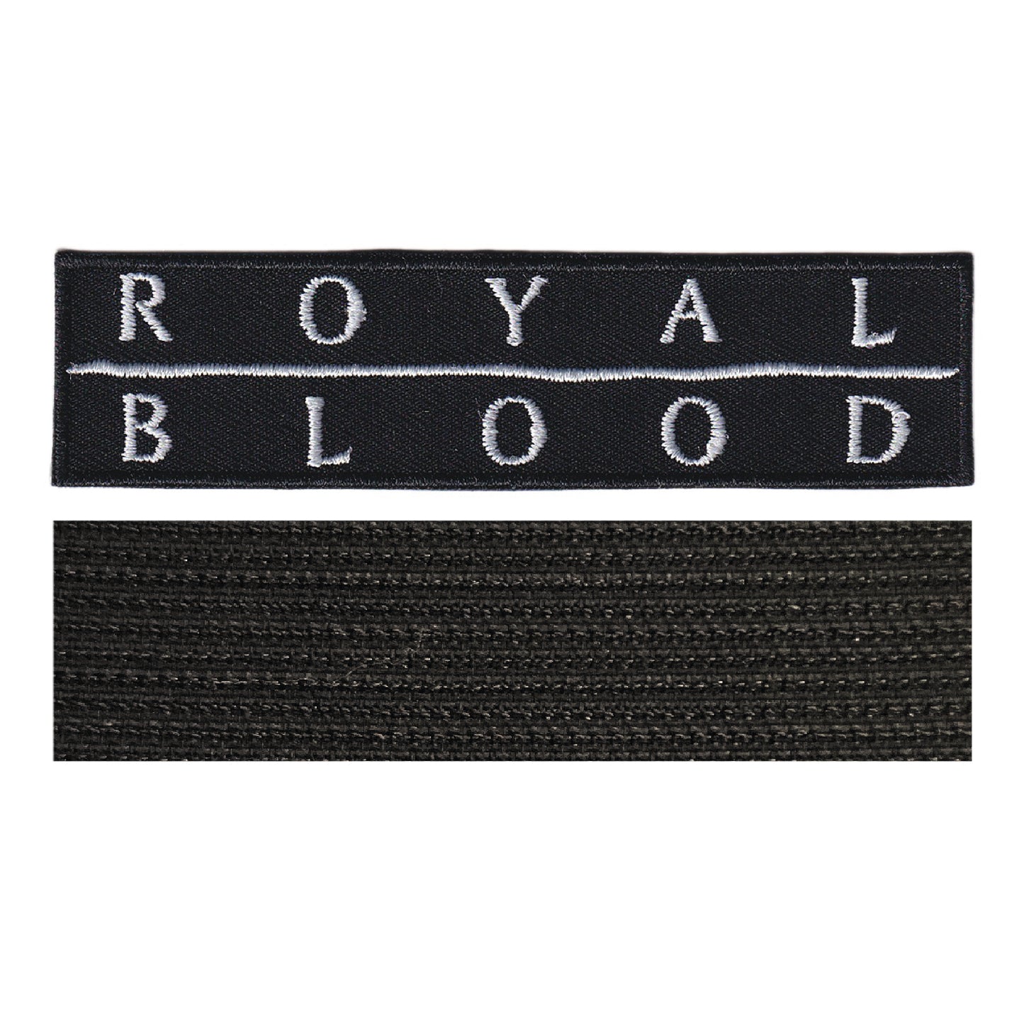 MAXIMUMPATCHES - Royal Blood - 10 cm x 2,5 cm - Ecusson Patch Brodé Avec Scratch Cousu Au Dos + Carré Scratch A Coudre, Face Opposé 10 cm x 10 cm/Groupe Musique Métal Rock Punk Heavy Trash Blues
