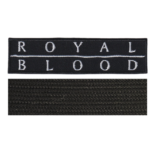 MAXIMUMPATCHES - Royal Blood - 10 cm x 2,5 cm - Ecusson Patch Brodé Avec Scratch Cousu Au Dos + Carré Scratch A Coudre, Face Opposé 10 cm x 10 cm/Groupe Musique Métal Rock Punk Heavy Trash Blues