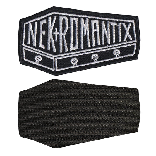 MAXIMUMPATCHES - Nekromantix - 9,7 cm x 5,5 cm - Ecusson Patch Brodé Avec Scratch Cousu Au Dos + Carré Scratch A Coudre, Face Opposé 10 cm x 10 cm/Groupe Musique Métal Rock Punk Heavy Trash Blues