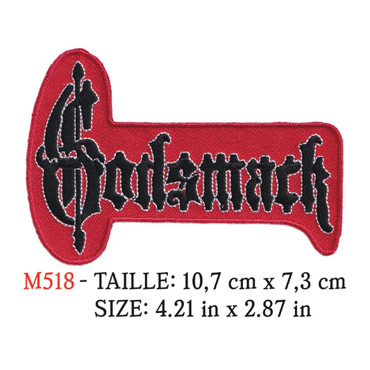 MAXIMUMPATCHES - Ecusson Patch Brodé Thermocollant - 10,7 cm x 7,3 cm - Godsmack Groupe Musique Rock Punk Hard Trash Métal Heavy Psychedelic