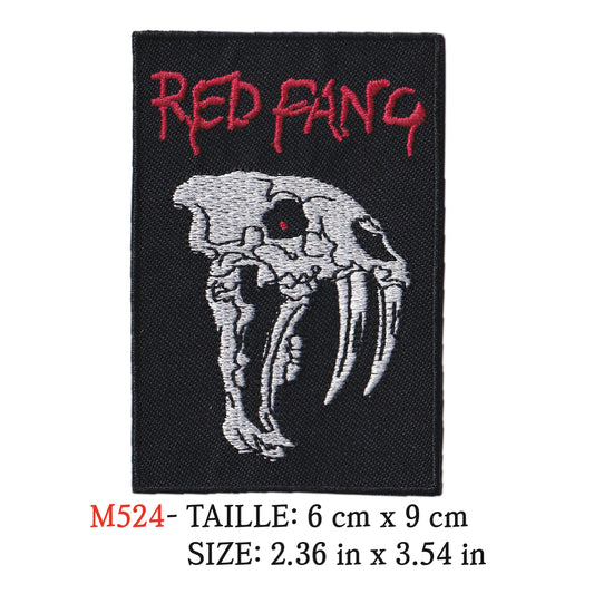 MAXIMUMPATCHES - Ecusson Patch Brodé Thermocollant - 6 cm x 9 cm - Red Fang Groupe Musique Rock Punk Hard Trash Métal Heavy Psychedelic