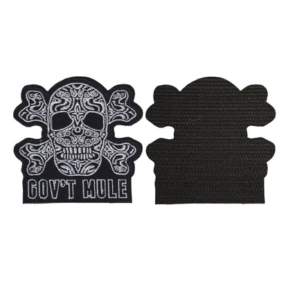 MAXIMUMPATCHES - Gov't mule - 9 cm x 8,7 cm - Ecusson Patch Brodé Avec Scratch Cousu Au Dos + Carré Scratch A Coudre, Face Opposé 10 cm x 10 cm/Groupe Musique Métal Rock Punk Heavy Trash Blues