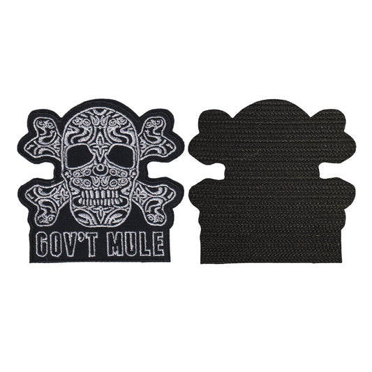MAXIMUMPATCHES - Gov't mule - 9 cm x 8,7 cm - Ecusson Patch Brodé Avec Scratch Cousu Au Dos + Carré Scratch A Coudre, Face Opposé 10 cm x 10 cm/Groupe Musique Métal Rock Punk Heavy Trash Blues